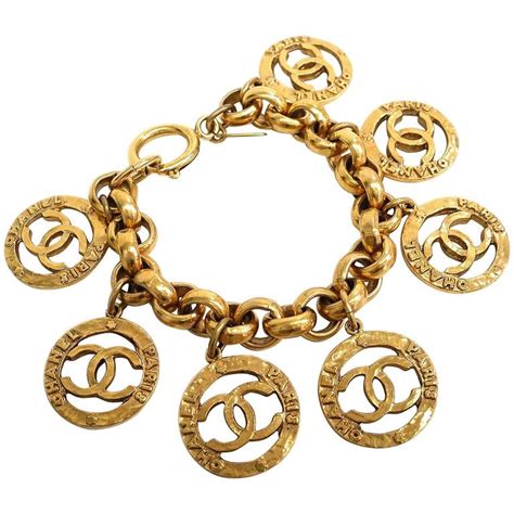 vintage chanel logo bangle bracelet|authentic chanel bracelet.